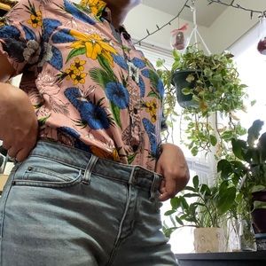 Summer Floral Button Up + Down